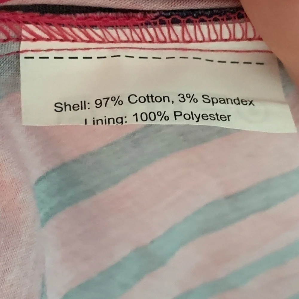 Motherhood Maternity Women’s Small Pink Navy Stripes Sleeveless A-Line Dress S - Picture 5 of 9